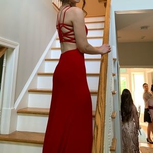 Red prom dress